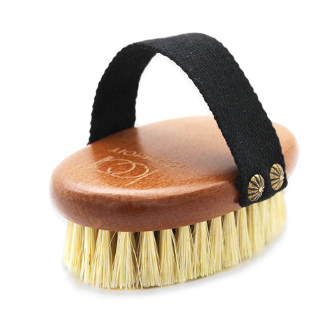 ICANdOIT Dry Brushing Body Brush,100% natural Agave Cactus bristle High strength dry body brush for Cellulite and lymphatic, dry skin brush with stiff and EXTRA firm tampico fiber,vegan brush