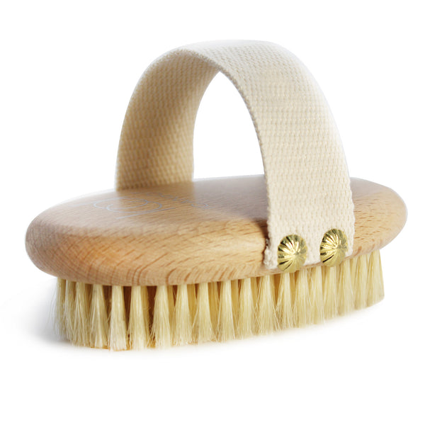 ICANdOIT - Boar Bristles Medium Strength-Dry Brushing Body Brush for Cellulite Massage,Lymphatic Drainage&Accelerate Blood Circulation,Dry Skin Brush Suitable for All Kinds of Skin