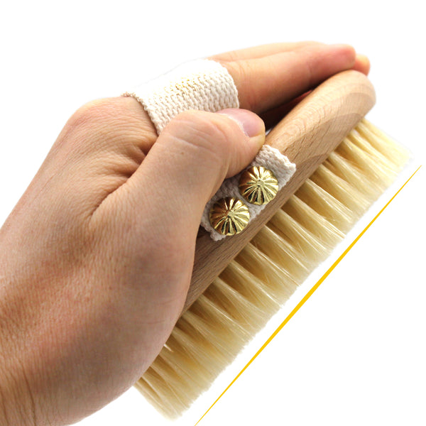 ICANdOIT - Boar Bristles Medium Strength-Dry Brushing Body Brush for Cellulite Massage,Lymphatic Drainage&Accelerate Blood Circulation,Dry Skin Brush Suitable for All Kinds of Skin