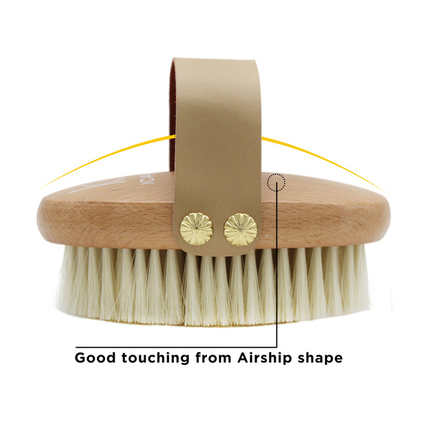 ICANdOIT® - Dry Body Brush with Vegan Fiber Suitable for All Kinds of Skin | Soft Strength