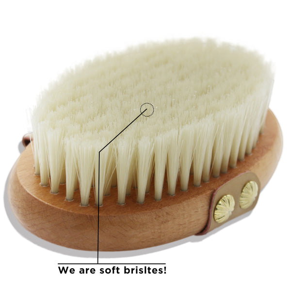 ICANdOIT® - Dry Body Brush with Vegan Fiber Suitable for All Kinds of Skin | Soft Strength