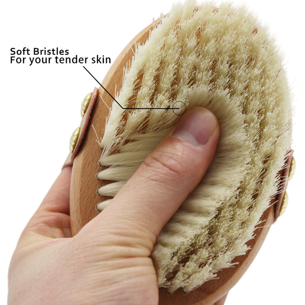 ICANdOIT® - Dry Body Brush with Vegan Fiber Suitable for All Kinds of Skin | Soft Strength