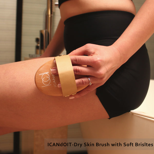 ICANdOIT® - Dry Body Brush with Vegan Fiber Suitable for All Kinds of Skin | Soft Strength